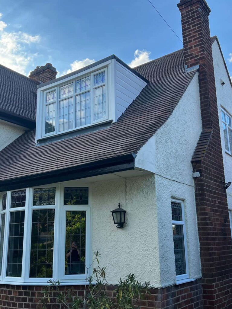 This is a photo of a dormer window which has just had some repairs carried out where the roof and the dormer meet. Works carried out by Haddenham Roofing Repairs